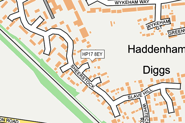 HP17 8EY map - OS OpenMap – Local (Ordnance Survey)