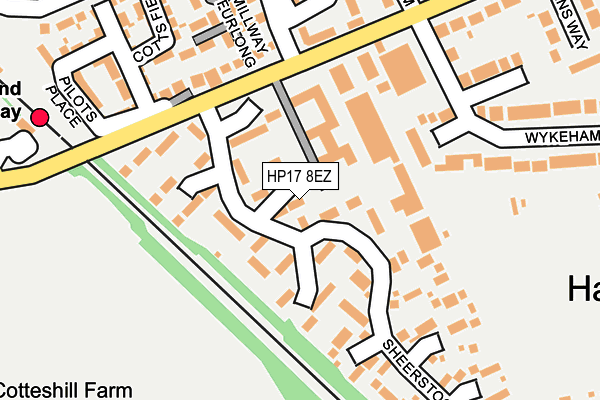 HP17 8EZ map - OS OpenMap – Local (Ordnance Survey)