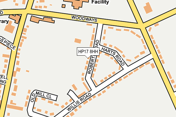 HP17 8HH map - OS OpenMap – Local (Ordnance Survey)