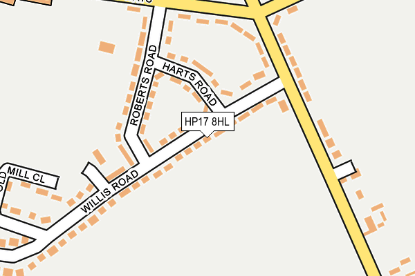 HP17 8HL map - OS OpenMap – Local (Ordnance Survey)