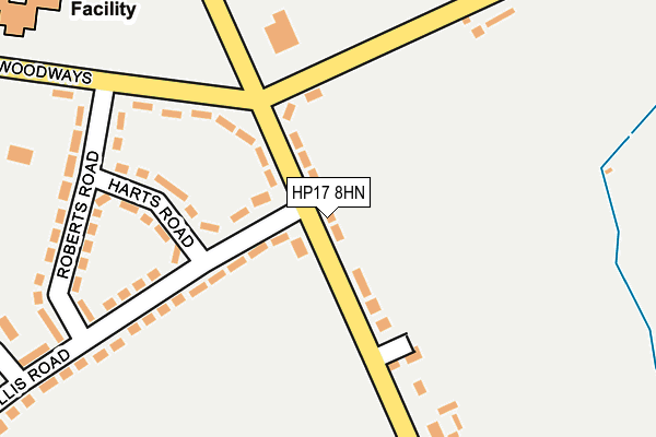 HP17 8HN map - OS OpenMap – Local (Ordnance Survey)
