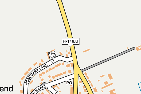 HP17 8JU map - OS OpenMap – Local (Ordnance Survey)