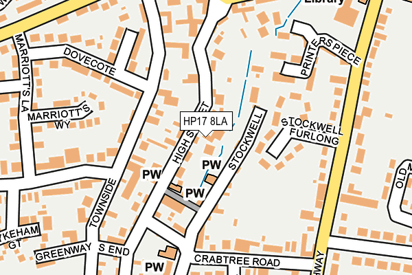 HP17 8LA map - OS OpenMap – Local (Ordnance Survey)