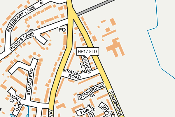 HP17 8LD map - OS OpenMap – Local (Ordnance Survey)