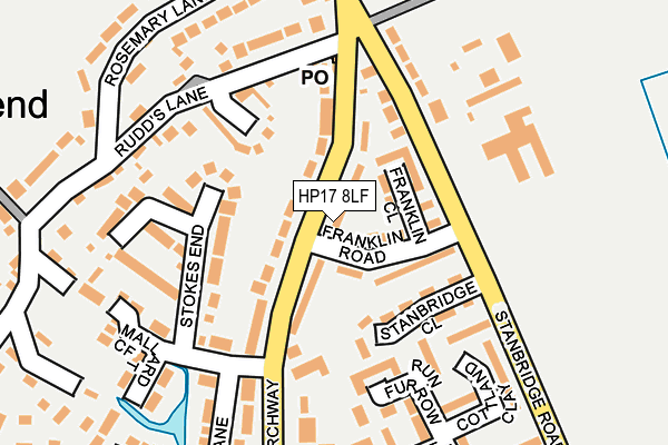 HP17 8LF map - OS OpenMap – Local (Ordnance Survey)