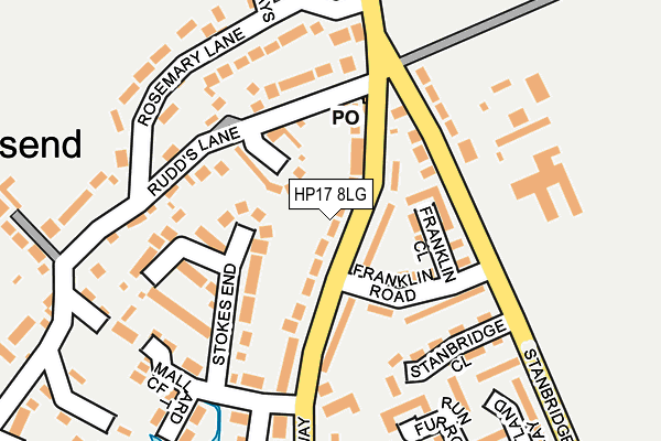 HP17 8LG map - OS OpenMap – Local (Ordnance Survey)