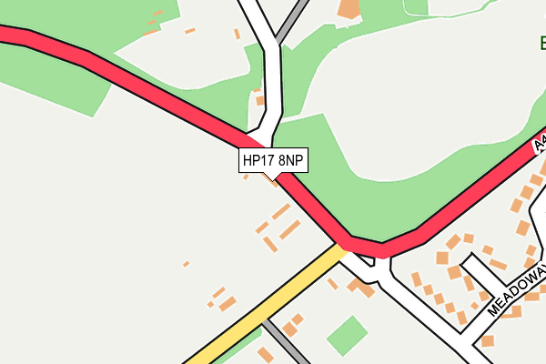 HP17 8NP map - OS OpenMap – Local (Ordnance Survey)