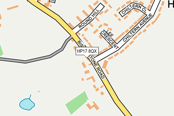 HP17 8QX map - OS OpenMap – Local (Ordnance Survey)