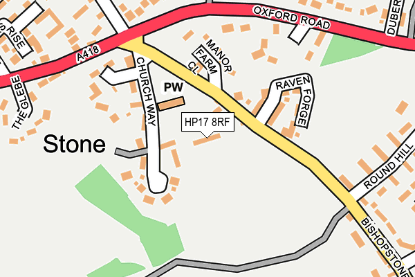 HP17 8RF map - OS OpenMap – Local (Ordnance Survey)