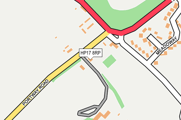 HP17 8RP map - OS OpenMap – Local (Ordnance Survey)