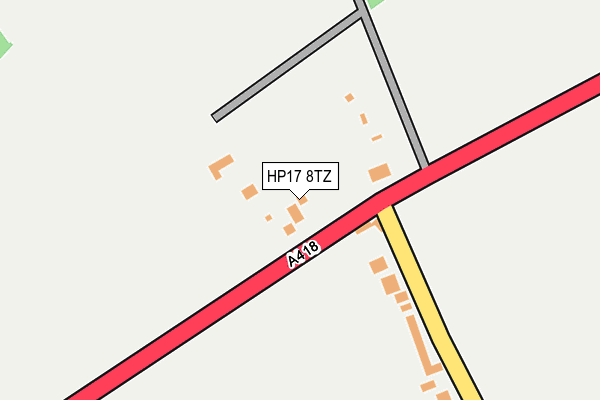 HP17 8TZ map - OS OpenMap – Local (Ordnance Survey)