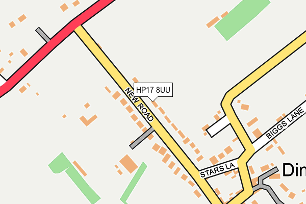 HP17 8UU map - OS OpenMap – Local (Ordnance Survey)