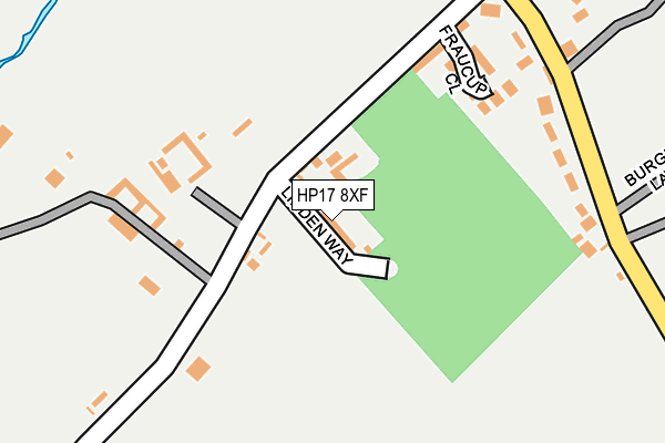 HP17 8XF map - OS OpenMap – Local (Ordnance Survey)