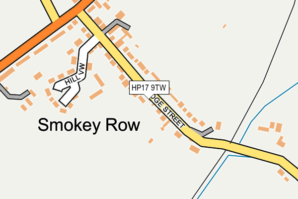 HP17 9TW map - OS OpenMap – Local (Ordnance Survey)