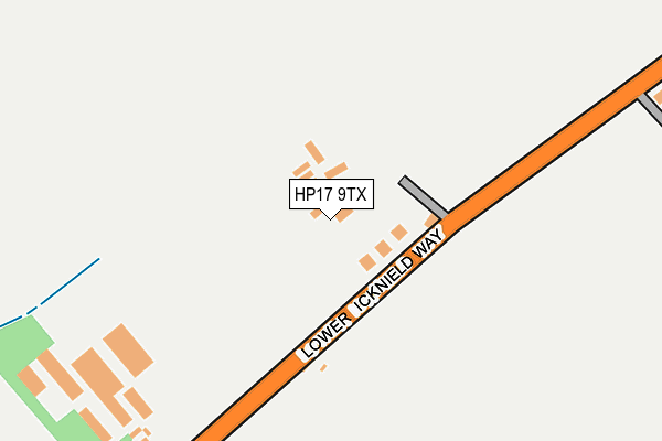 HP17 9TX map - OS OpenMap – Local (Ordnance Survey)