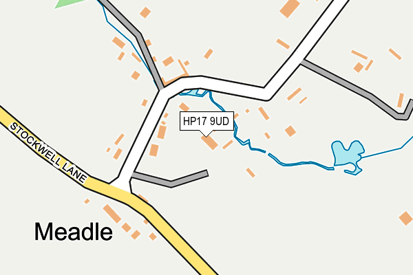 HP17 9UD map - OS OpenMap – Local (Ordnance Survey)