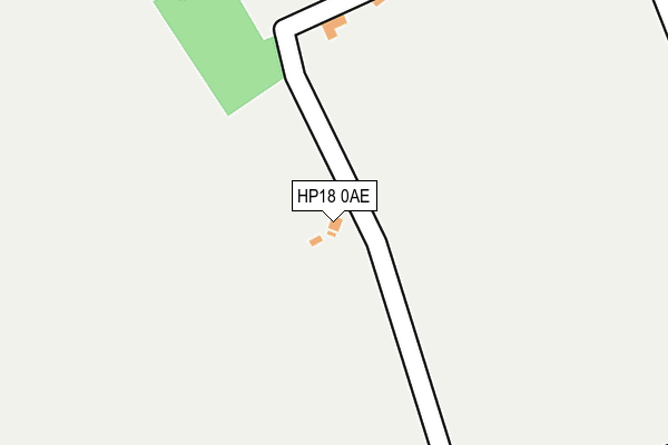 HP18 0AE map - OS OpenMap – Local (Ordnance Survey)