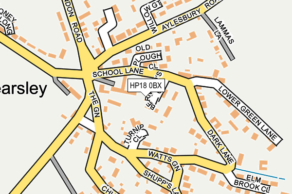 HP18 0BX map - OS OpenMap – Local (Ordnance Survey)