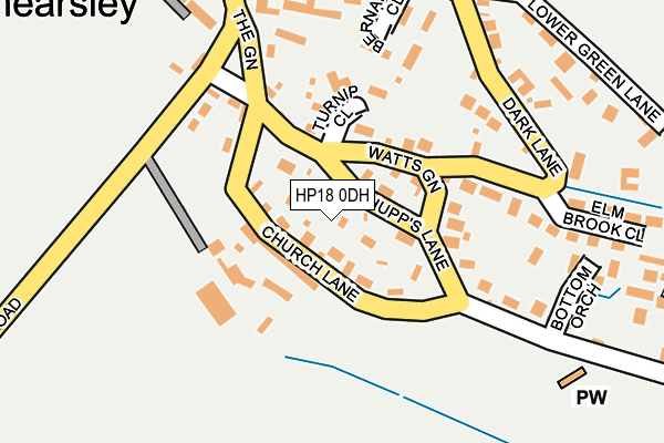 HP18 0DH map - OS OpenMap – Local (Ordnance Survey)