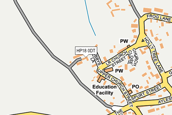 HP18 0DT map - OS OpenMap – Local (Ordnance Survey)