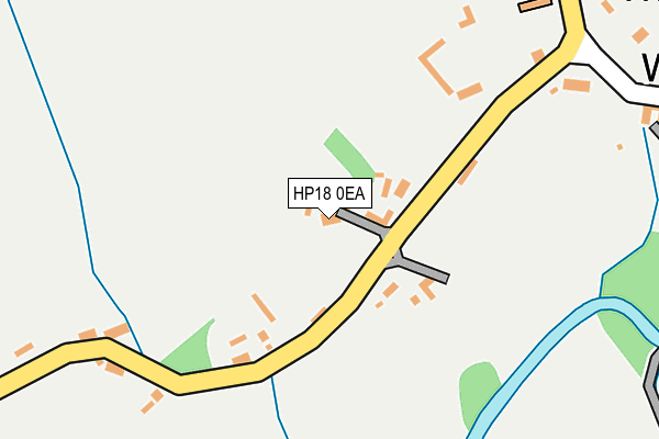 HP18 0EA map - OS OpenMap – Local (Ordnance Survey)