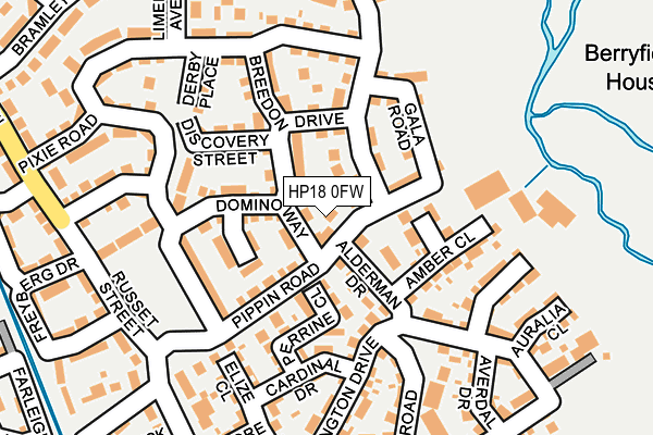 HP18 0FW map - OS OpenMap – Local (Ordnance Survey)