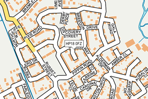 HP18 0FZ map - OS OpenMap – Local (Ordnance Survey)