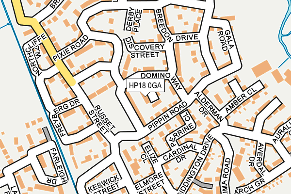 HP18 0GA map - OS OpenMap – Local (Ordnance Survey)