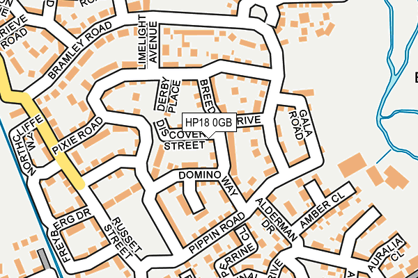 HP18 0GB map - OS OpenMap – Local (Ordnance Survey)