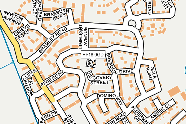 HP18 0GD map - OS OpenMap – Local (Ordnance Survey)