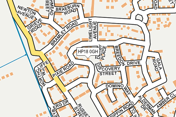 HP18 0GH map - OS OpenMap – Local (Ordnance Survey)