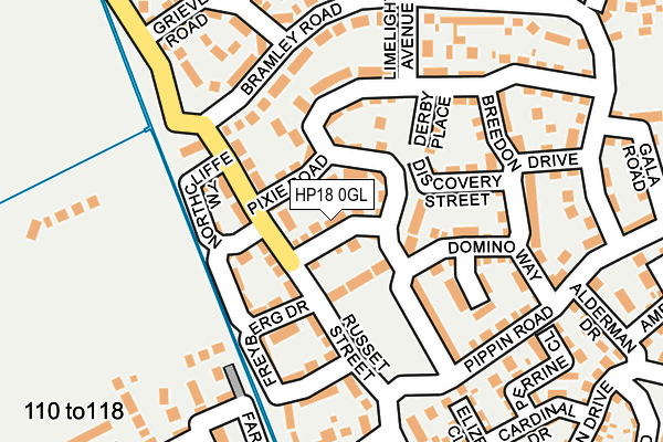 HP18 0GL map - OS OpenMap – Local (Ordnance Survey)