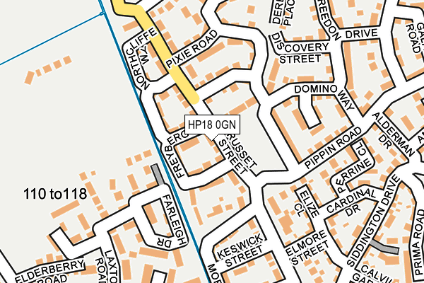 HP18 0GN map - OS OpenMap – Local (Ordnance Survey)