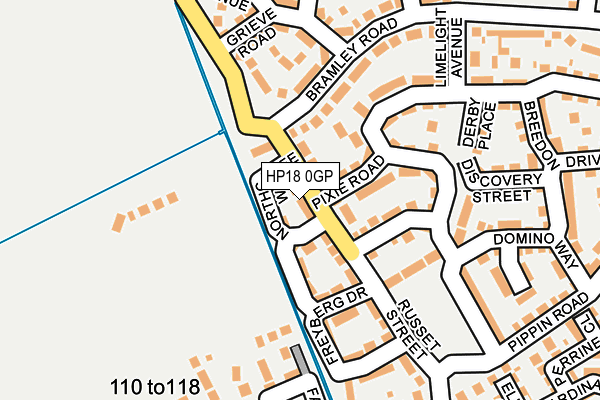 HP18 0GP map - OS OpenMap – Local (Ordnance Survey)