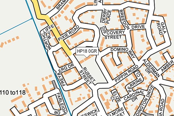HP18 0GR map - OS OpenMap – Local (Ordnance Survey)
