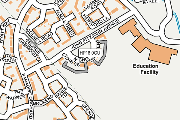 HP18 0GU map - OS OpenMap – Local (Ordnance Survey)