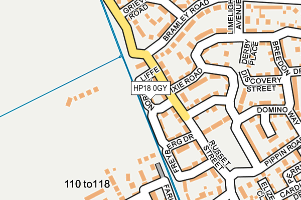 HP18 0GY map - OS OpenMap – Local (Ordnance Survey)