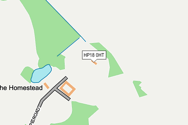 HP18 0HT map - OS OpenMap – Local (Ordnance Survey)
