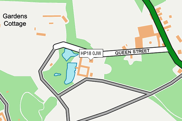 HP18 0JW map - OS OpenMap – Local (Ordnance Survey)