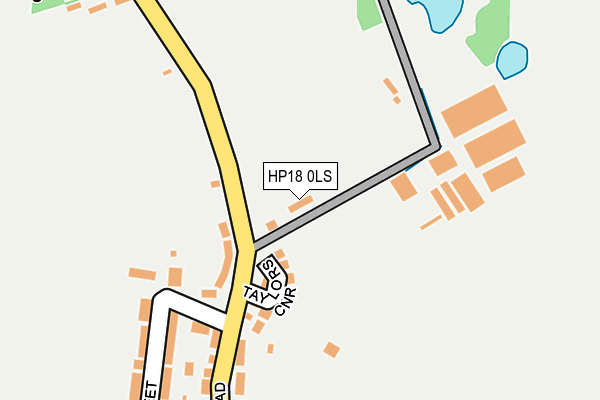 HP18 0LS map - OS OpenMap – Local (Ordnance Survey)