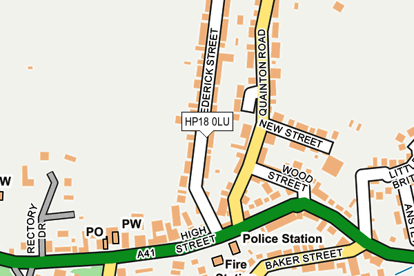 HP18 0LU map - OS OpenMap – Local (Ordnance Survey)