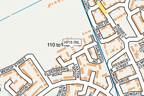 HP18 0NL map - OS OpenMap – Local (Ordnance Survey)