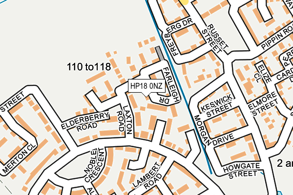 HP18 0NZ map - OS OpenMap – Local (Ordnance Survey)