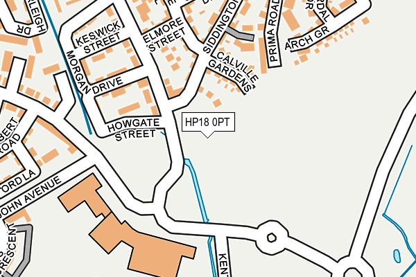 HP18 0PT map - OS OpenMap – Local (Ordnance Survey)