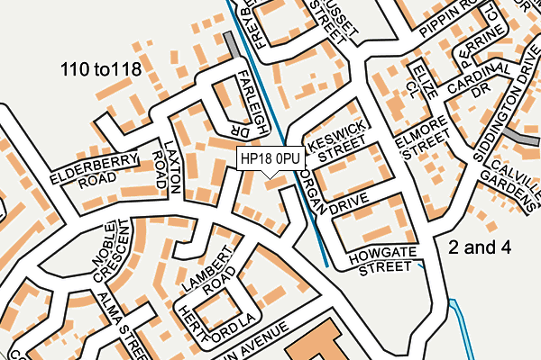 HP18 0PU map - OS OpenMap – Local (Ordnance Survey)