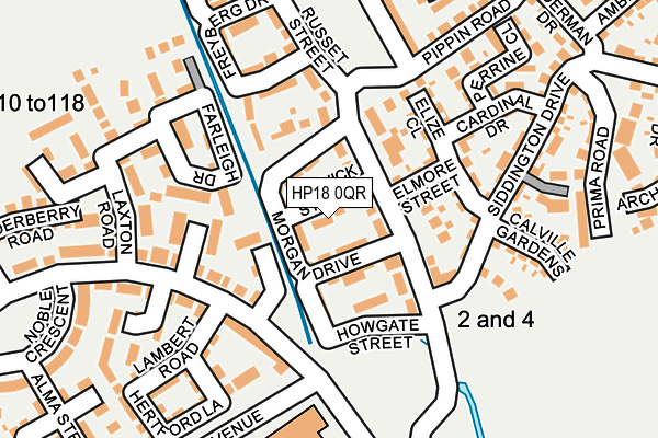 HP18 0QR map - OS OpenMap – Local (Ordnance Survey)