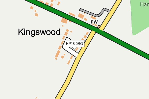 HP18 0RG map - OS OpenMap – Local (Ordnance Survey)