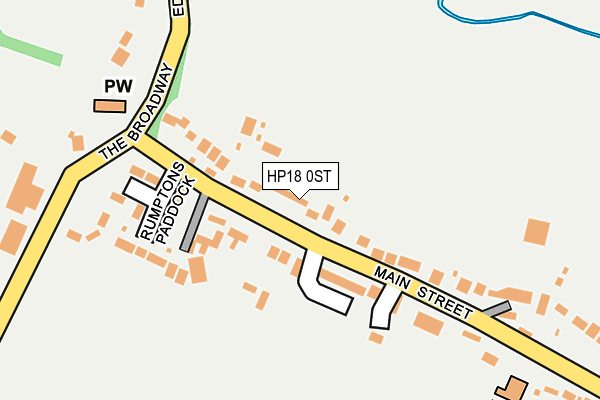 HP18 0ST map - OS OpenMap – Local (Ordnance Survey)