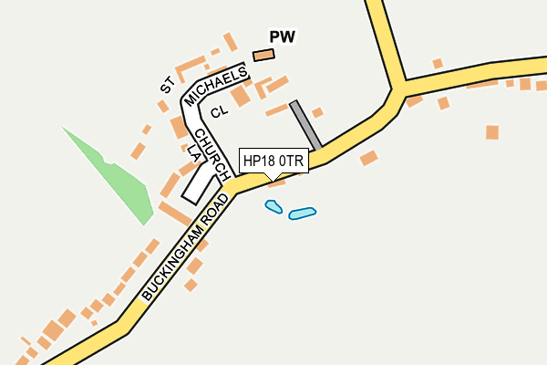 HP18 0TR map - OS OpenMap – Local (Ordnance Survey)