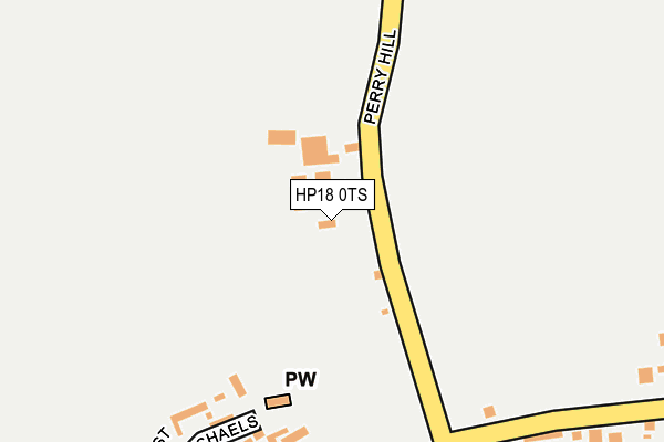 HP18 0TS map - OS OpenMap – Local (Ordnance Survey)